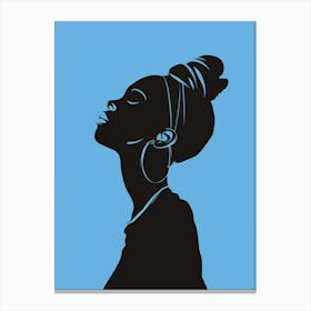 Silhouette Of A Woman 32 Canvas Print