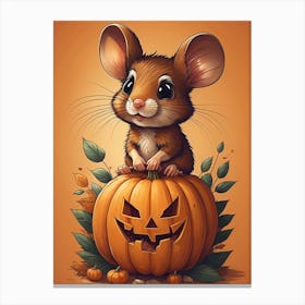 Halloween Mouse Canvas Print