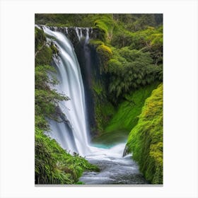 Kaihūrāngu Falls, New Zealand Nat Viga Style Canvas Print