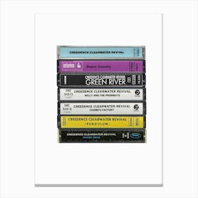 Creedence Clearwater Revival - Collected Albums - Cassette Print Canvas Print