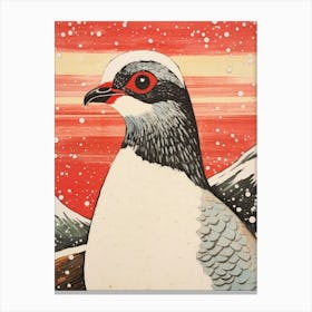 Bird Illustration Pigeon 1 Canvas Print