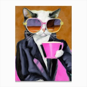 Catpuccino Canvas Print