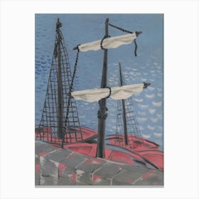 Fishing Boats, Mikuláš Galanda Canvas Print