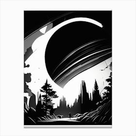 Ionosphere Noir Comic Space Canvas Print