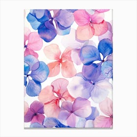 Hydrangea Flowers Canvas Print