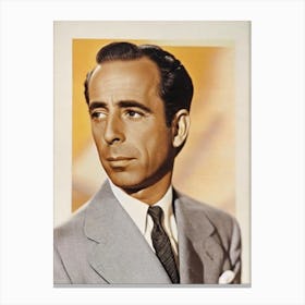 Humphrey BogMovies art Retro Collage Movies Canvas Print