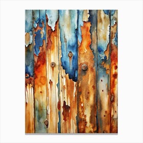 Rusty Fence Canvas Print