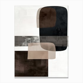 Hushed Labyrinth Minimalist Style Canvas Print