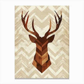 Deer Head Canvas Art 1 Canvas Print