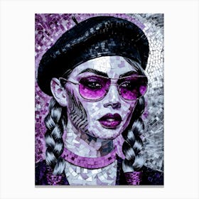 Mosaic Girl Canvas Print