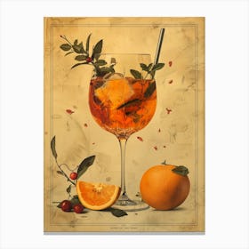 Aperol Spritz Art Print 207 Canvas Print