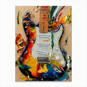 Guitar Painting Canvas Print