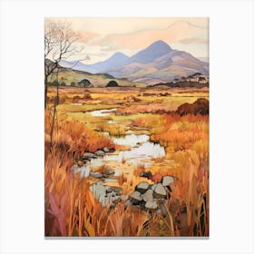 Autumn National Park Painting Killarney National Park Ireland 4 Canvas Print