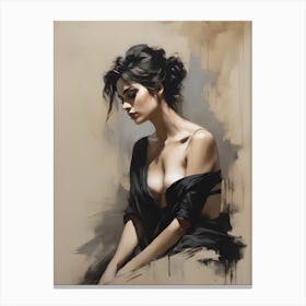 A girl art Canvas Print