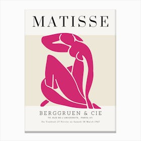 Matisse Pink Canvas Print