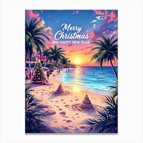 Merry Christmas And Happy New Year 11 Canvas Print