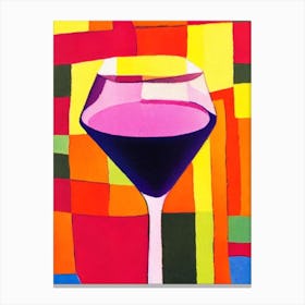Cosmopolitan Paul Klee Inspired Abstract Cocktail Poster Canvas Print