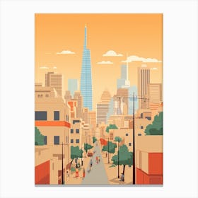 Kuwait Travel Illustration Canvas Print