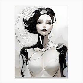 Robot Girl Canvas Print