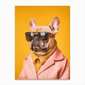 A French Bulldog Dog 8 Canvas Print
