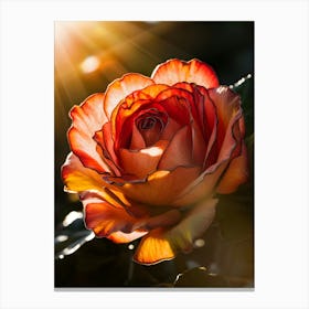 Sunrise Rose Canvas Print