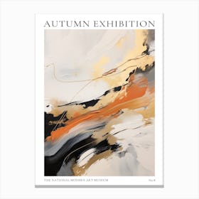 Autumn Exhibition Modern Abstract Poster 8 Canvas Print