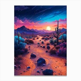 Desert Landscape Canvas Print