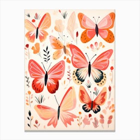 Watercolor Butterflies 15 Canvas Print