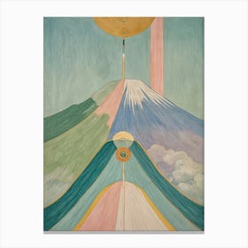 Pastel Volcano Canvas Print