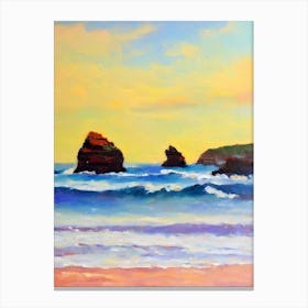 Avoca Beach, Australia Bright Abstract Canvas Print
