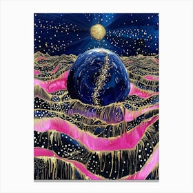 Earth In Space 7 Canvas Print