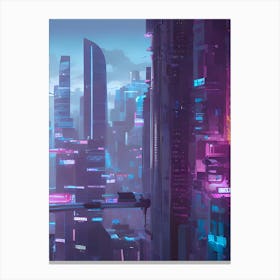 Futuristic Cityscape 2 Canvas Print