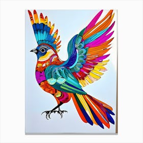 Colorful Bird-Reimagined 31 Canvas Print