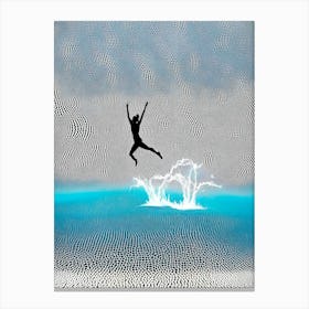 To The Water, Swimming Pool Canvas Print