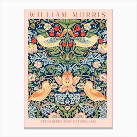 William Morris Strawberry Three Pattern 1 Canvas Print