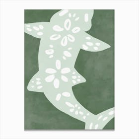 Shark Retro Canvas Print