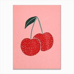 Cherry Paper Cut Canvas Print