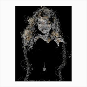 Taylor Swift Scribble Canvas Print