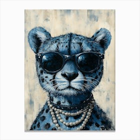 Blue Cheetah 4 Toile