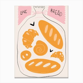 Love Bread Canvas Print