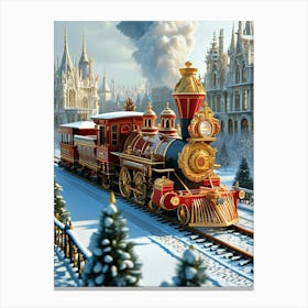 Christmas Train 1 Canvas Print