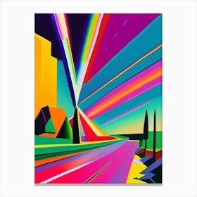 Meteor Abstract Modern Pop Space Canvas Print
