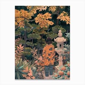 In The Garden Hamarikyu Gardens Japan 2 Canvas Print