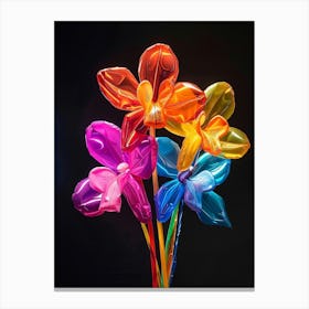 Bright Inflatable Flowers Orchid 5 Canvas Print