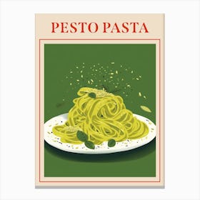 Pesto Pasta Italian Pasta Poster Canvas Print