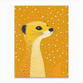 Yellow Ferret 2 Canvas Print