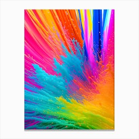 Colorful Paint Splash Canvas Print