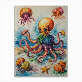 Octopus 12 Canvas Print