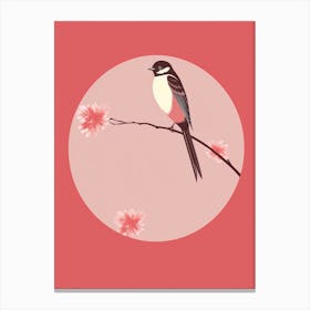 Minimalist Swallow 2 Illustration Canvas Print