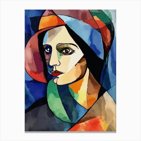 Woman In A Hat Canvas Print